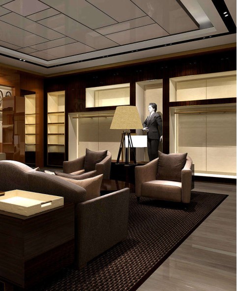 Retail Modern Retail Men Suit Clothing Display