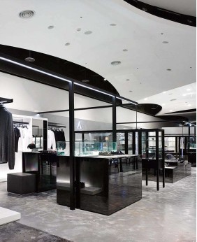 High End Wood Clothing Shop Display Furniture