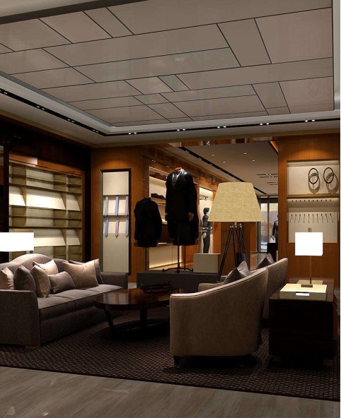 Retail Modern Retail Men Suit Clothing Display