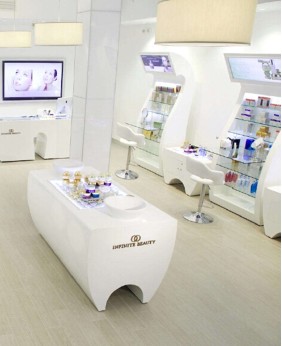 Retail Custom Display Cosmetic Kiosk Design