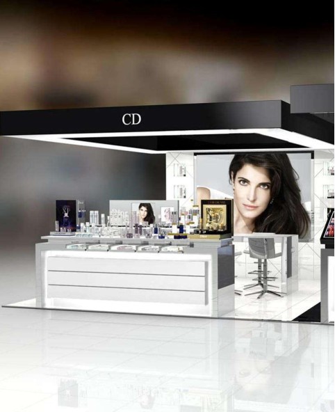 Retail Custom Cosmetic Kiosk Showcase