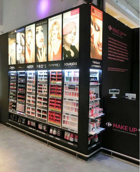 High End Custom Cosmetic Display Retail