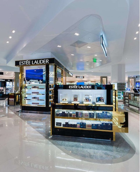Retail Custom Mall Cosmetic Kiosk For Makeup