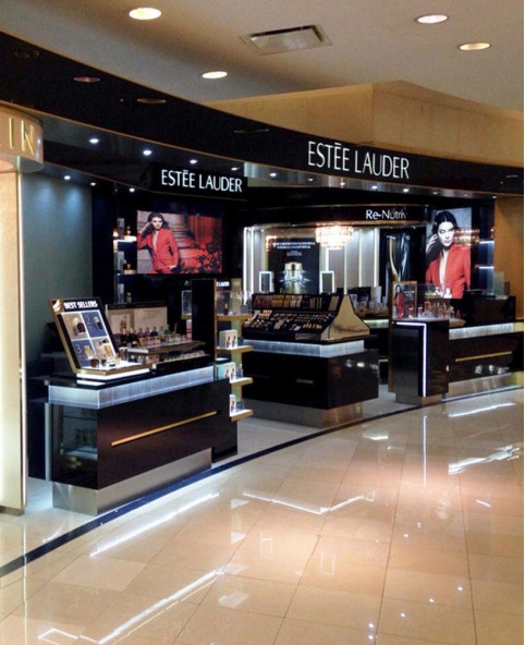 Retail Custom Mall Cosmetic Kiosk For Makeup