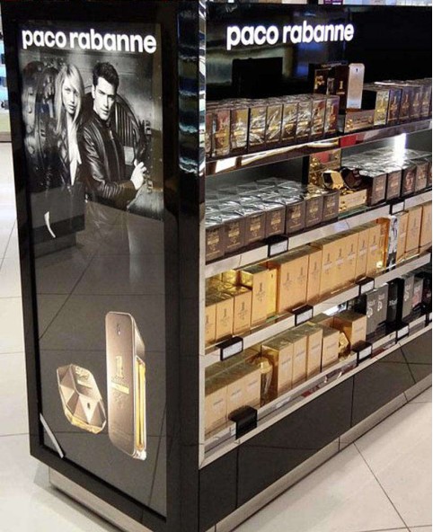 Retail Custom Glass Cosmetic Kiosk