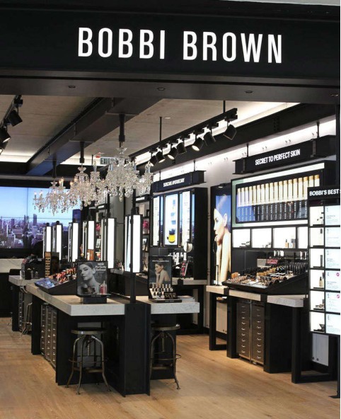 Retail Custom Glass Cosmetic Store Shelves