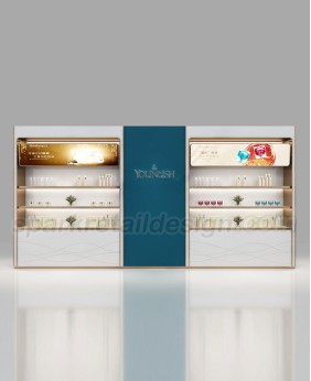 Custom New Wall Mounted Makeup Display Showcase Design