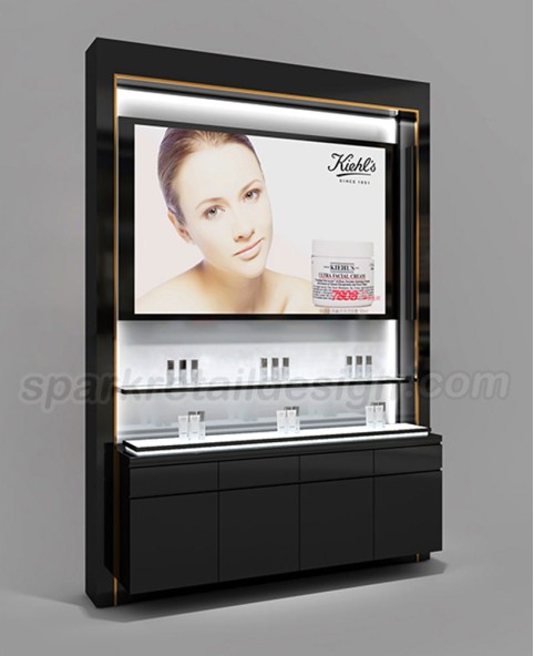 Custom Wall Makeup Display Showcase Custom Wall Makeup Display Showcase