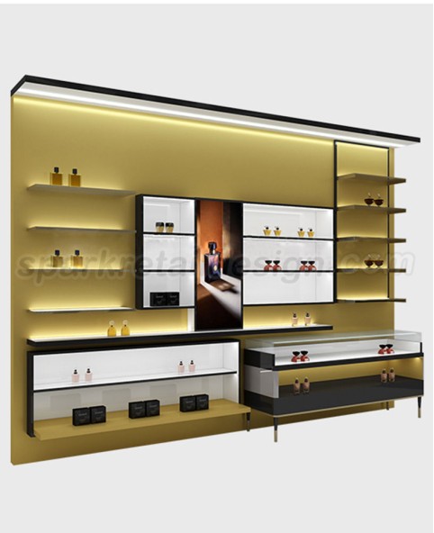 Luxury New Wall Mounted Perfume Display Showcase