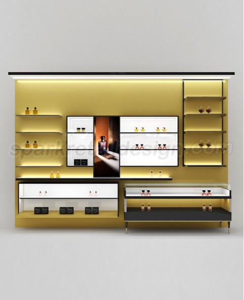 Luxury New Wall Mounted Perfume Display Showcase