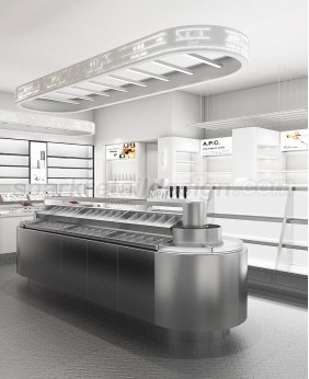 Luxury New White Makeup Shop Design