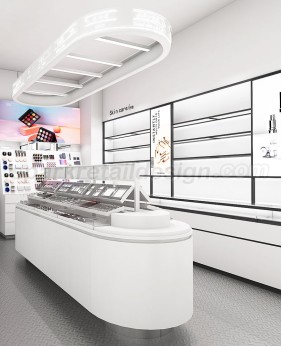 Luxury New White Makeup Shop Design