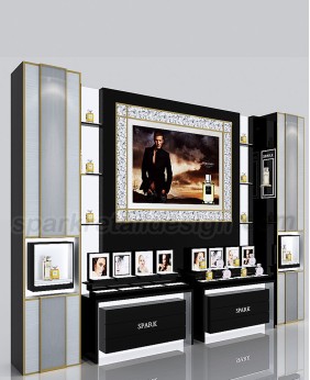 High End Wall Mounted Perfume Display Showcase