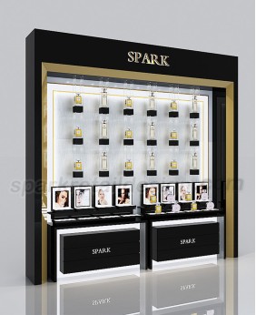 New Wall Mounted Perfume Display Showcase Cabinets