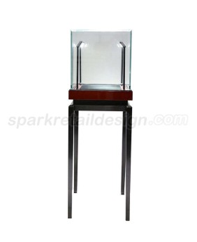 High End Luxury Custom portable Glass Jewelry Showcase For Sales