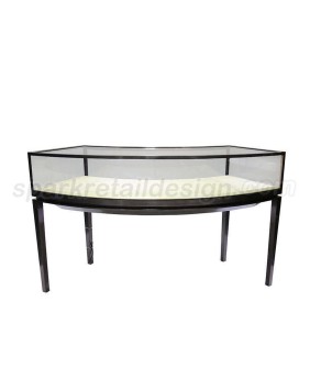 High End Luxury Custom portable Glass Jewelry Showcase For Sales