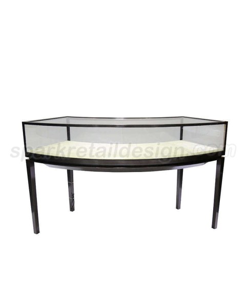 High End Luxury Custom portable Glass Jewelry Showcase For Sales