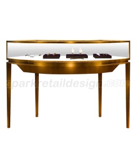 High End Luxury Custom portable Glass Jewelry Showcase For Sales