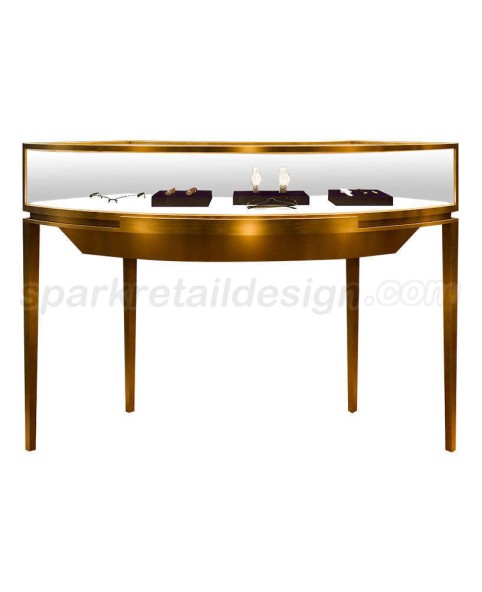 High End Luxury Custom portable Glass Jewelry Showcase For Sales