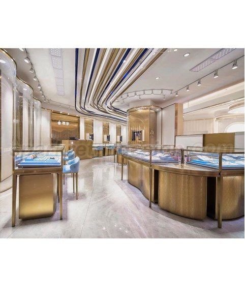 Luxury New Custom Jewelry Display Counter Showcase