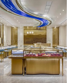 Luxury New Custom Jewelry Display Counter Showcase