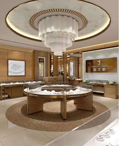 High End Custom Jewelry Showcase Display