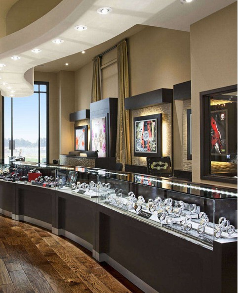 High End Jewelry Store Display Cases