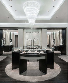 High End Jewelry Store Showcase Design
