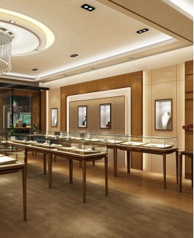 High End Jewelry Store Showcase Design