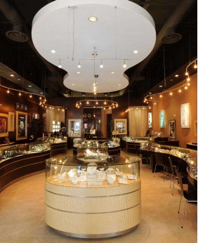 High End Custom Jewelry Store Showcase Designs