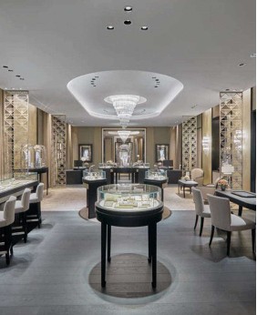 High End Wood Jewelry Showcase 