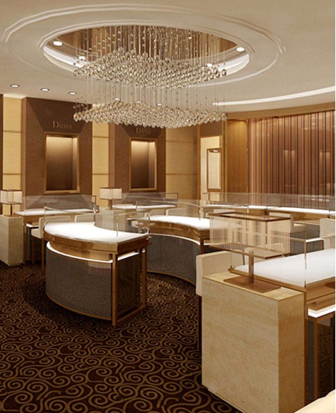 High End Custom Jewelry Showcase Display