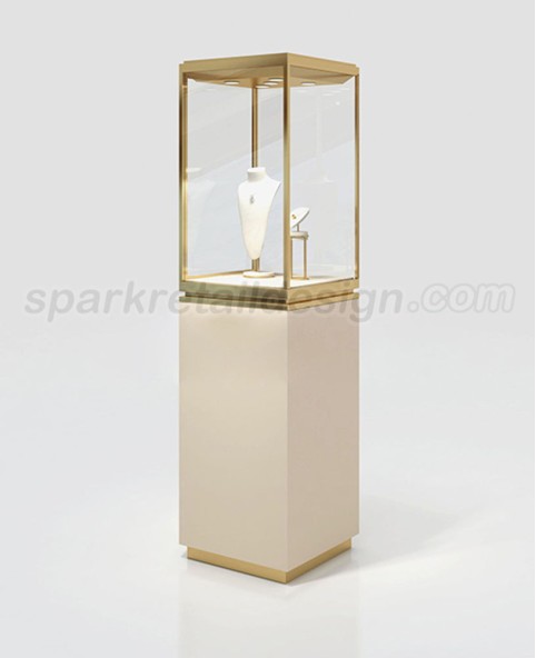Luxury New  Jewelry Pedestal Display Showcase