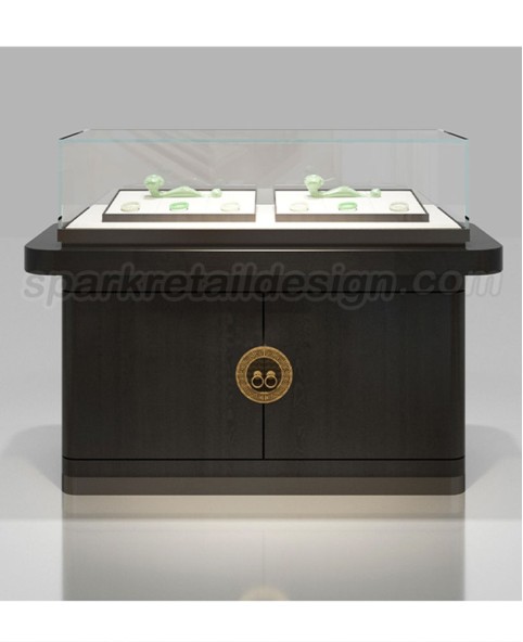 High End Black Wooden  Jewelry Display Counter Cabinets