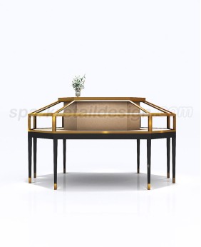 New Glass Stainless Steel Jewelry Display Showcases