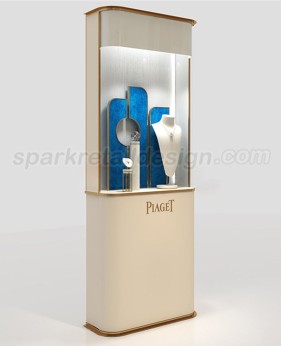 High End Tall Wooden  Jewelry Display Showcase For Sale