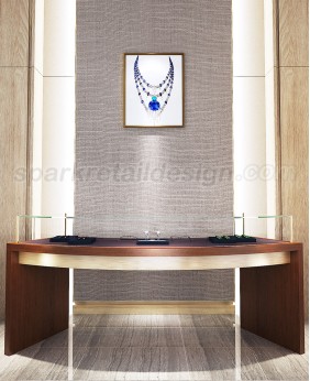 High End New Glass Wooden  Jewelry Display Showcase