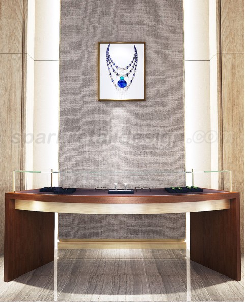 High End New Glass Wooden Jewelry Display Showcase High End New Glass Wooden Jewelry Display Showcase