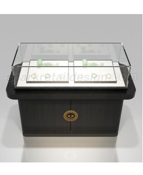 High End Black Wooden  Jewelry Display Counter Cabinets
