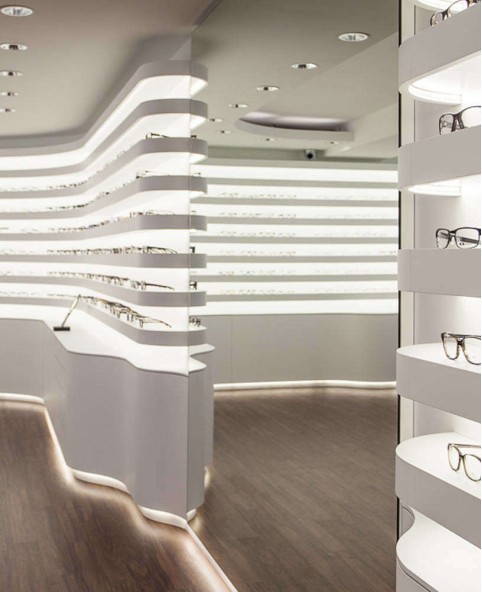 Retail Modern Optical Shop Display Shelf