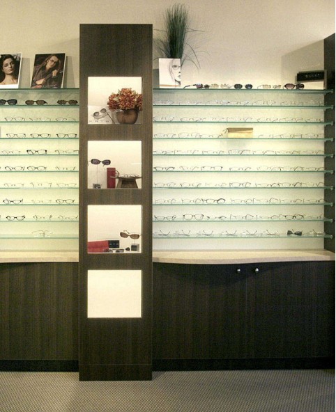 Retail Modern Optical Shop Display Shelf