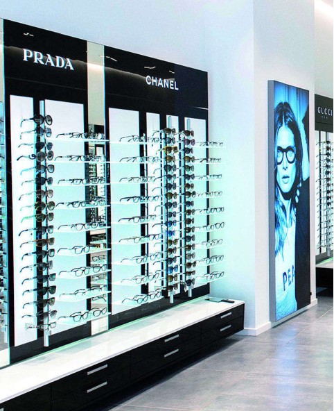 Retail Modern Optical Shop Display Shelf