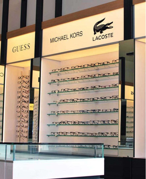 Retail Modern Optical Shop Display Shelf