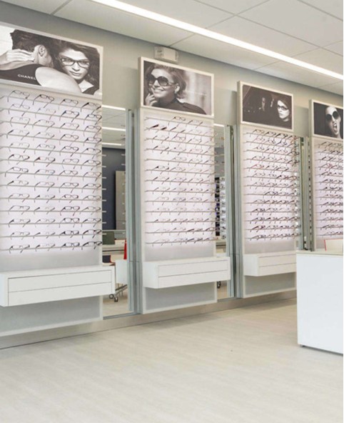 Retail Optical Store Slatwall Optical Display