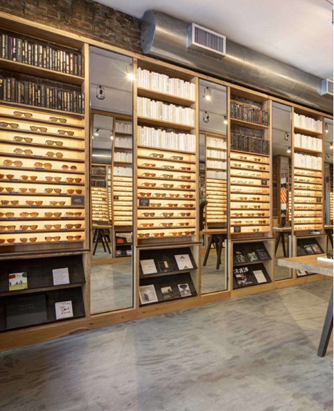 Retail Modern Optical Shop Wall Display