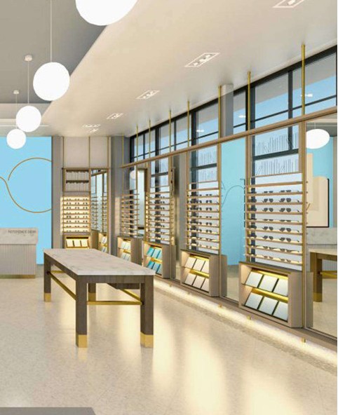 Retail Modern Optical Shop Wall Display