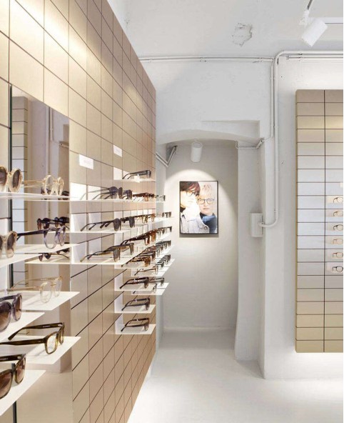 Retail Modern Optical Shop Wall Display