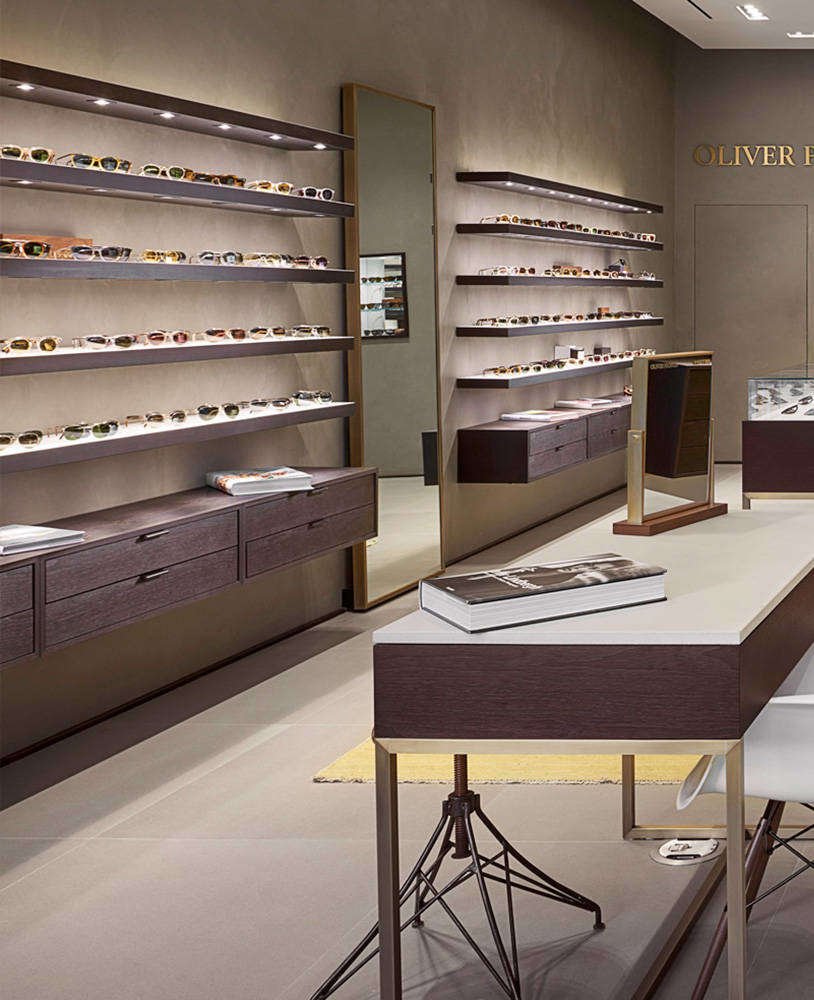 High End Retail Optical Shop Interior Counter Design Spark