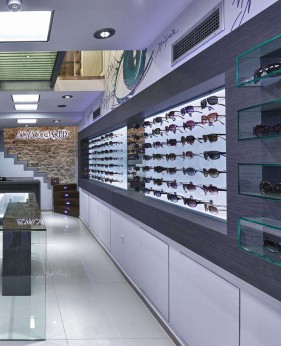 Optical Shop Design Display Case