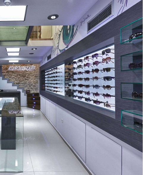 Optical Shop Design Display Case